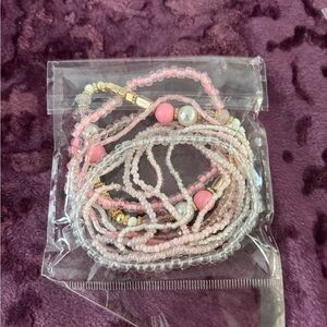 Elegant Pink Beaded Necklace